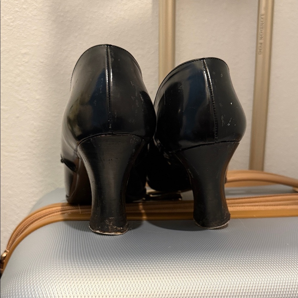 Prada Glossy Black Buckle Loafers - Picture 6 of 6
